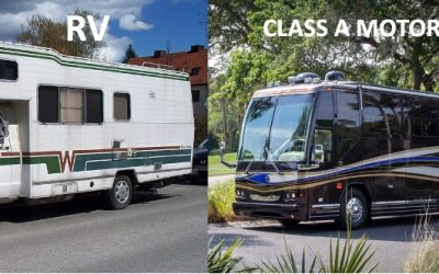 What is the difference between a standard RV and a luxury motorcoach?