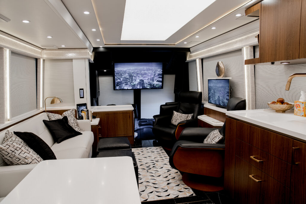 Interior of luxury RV